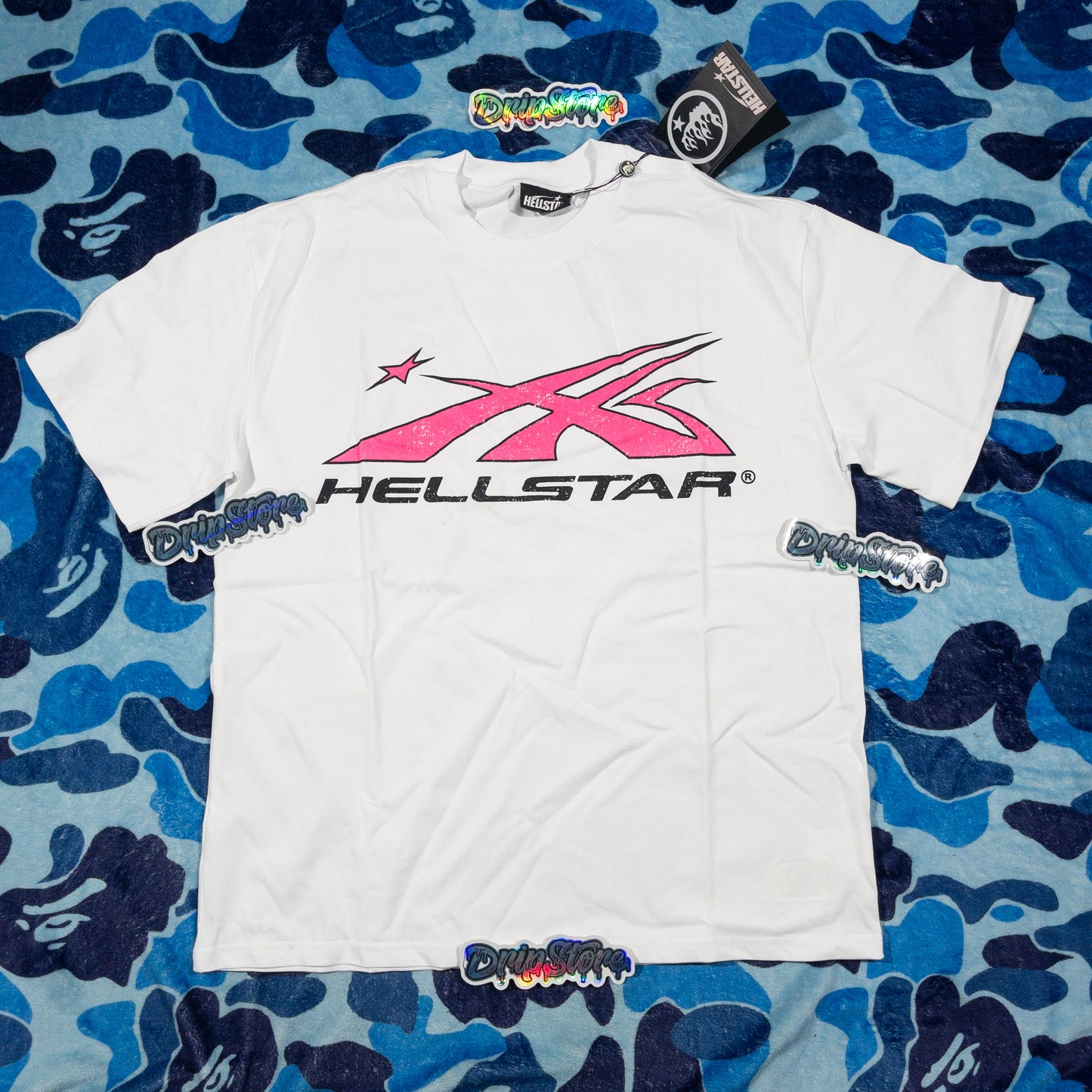 Remera Hellstar Sport Logo Blanca L
