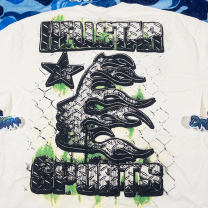 Remera Hellstar War Ready! Crema L