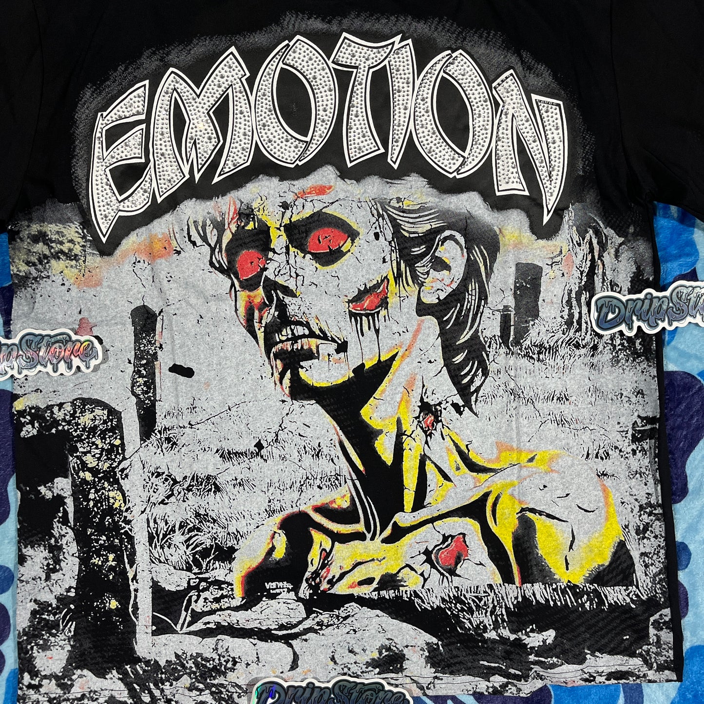 Remera Mixed Emotion Zombie Negra XL