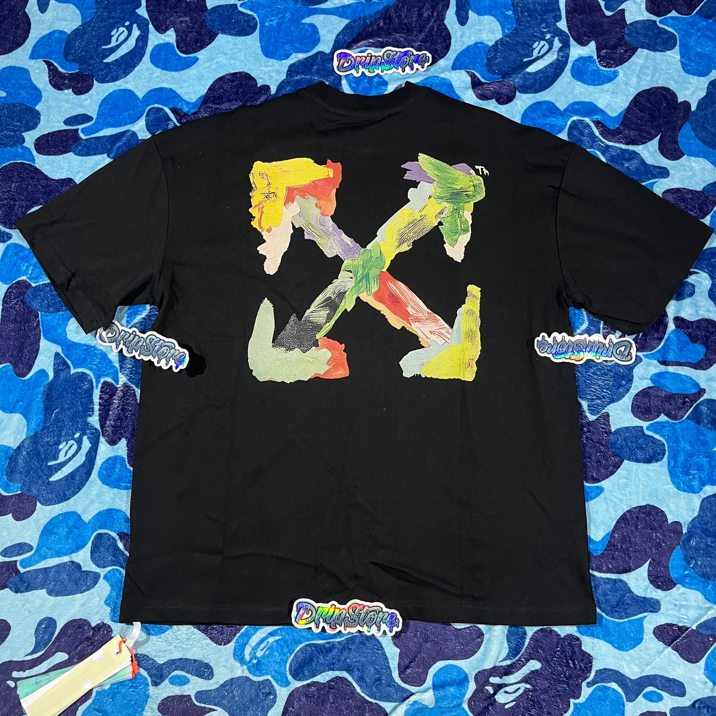 Remera Off White Brush Arrows Negra M