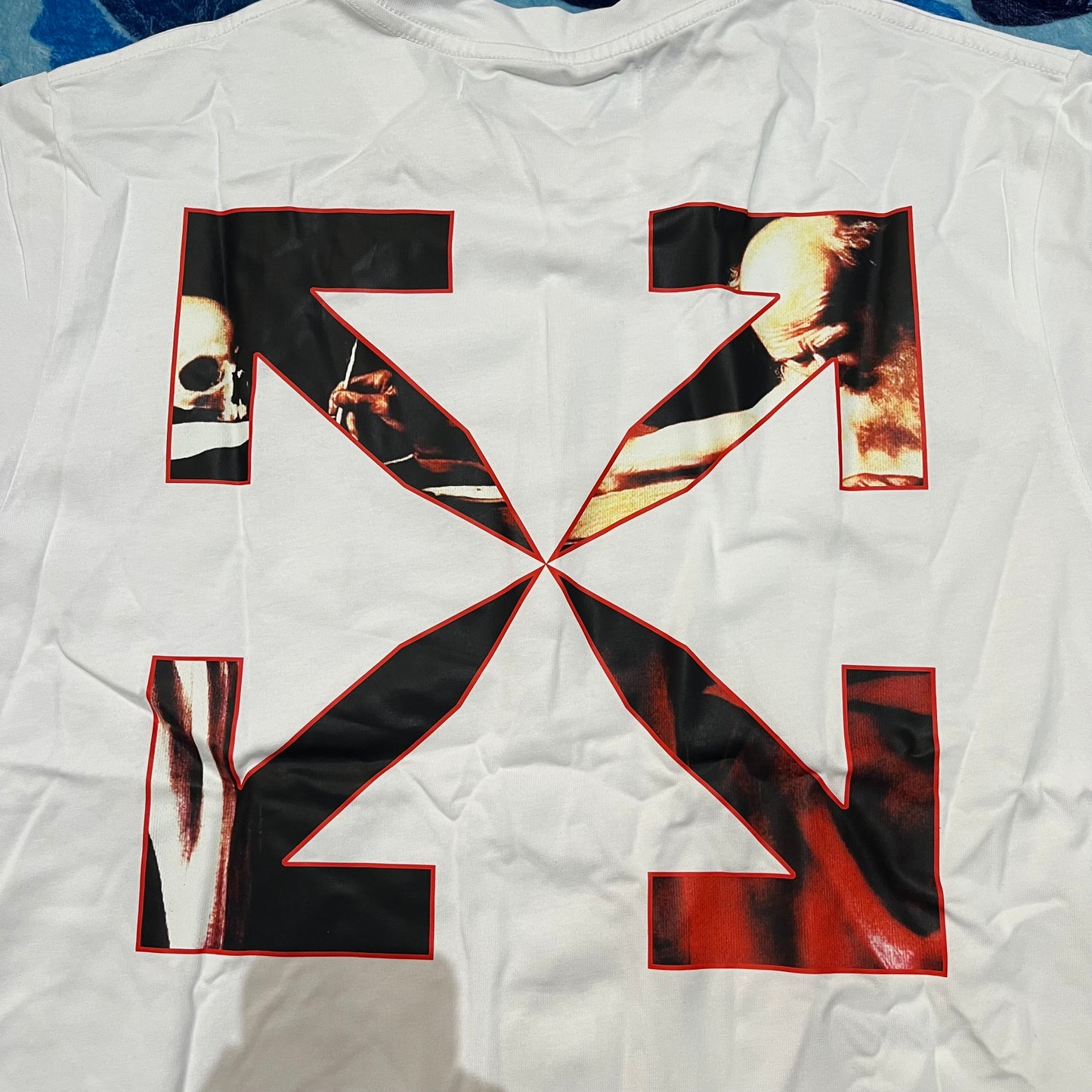 OFF-WHITE CARAVAGGIO JERSEY T-SHIRT WHITE