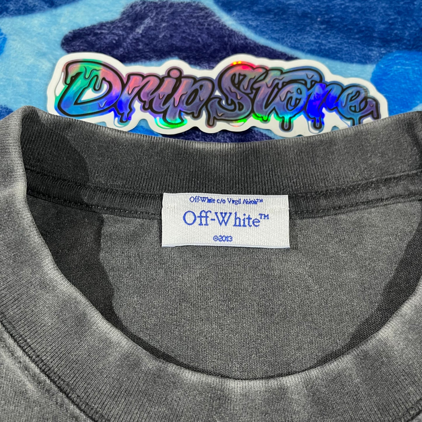 Remera Off White Digit Bacchus L