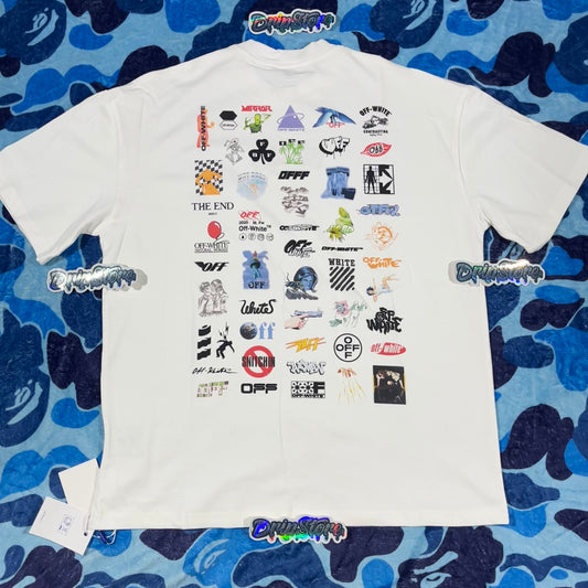 Remera Off White Logic Logos Blanca M