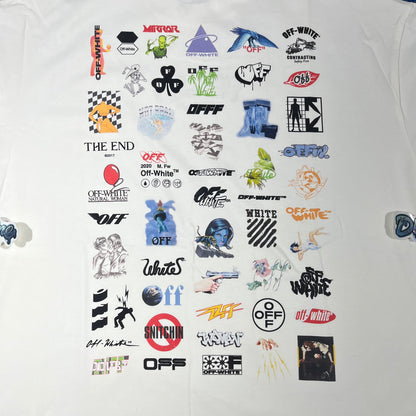 Remera Off White Logic Logos Blanca M