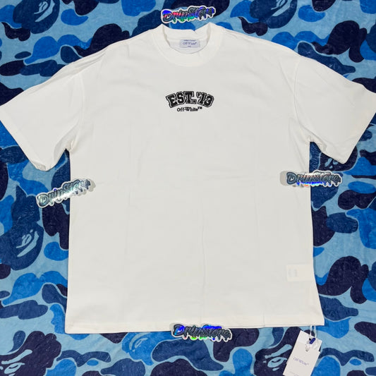 Remera Off White Logic Logos Blanca M