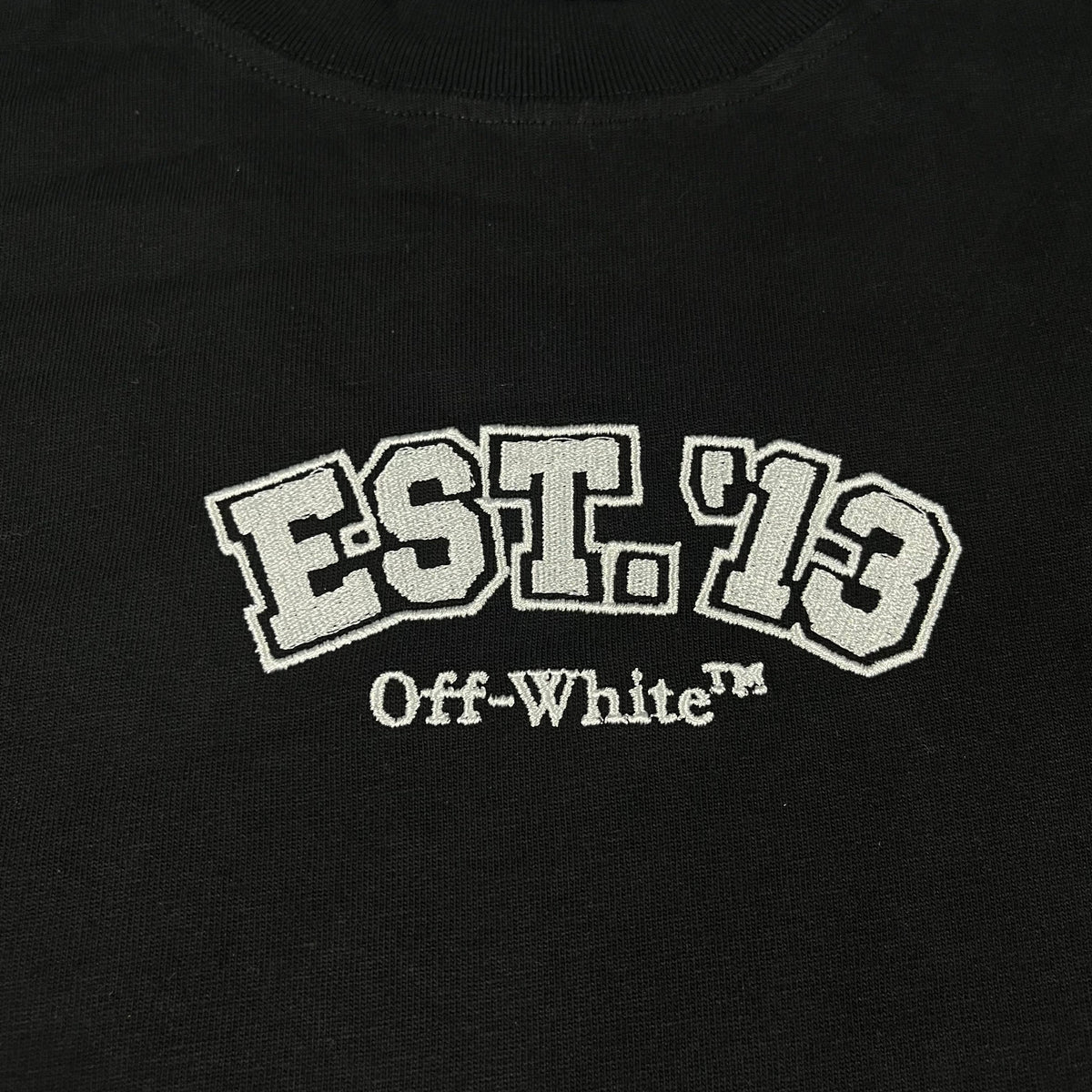 Remera Off White Logic Logos Negra