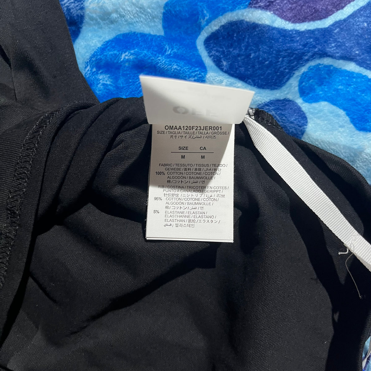 Remera Off White Logic Logos Negra
