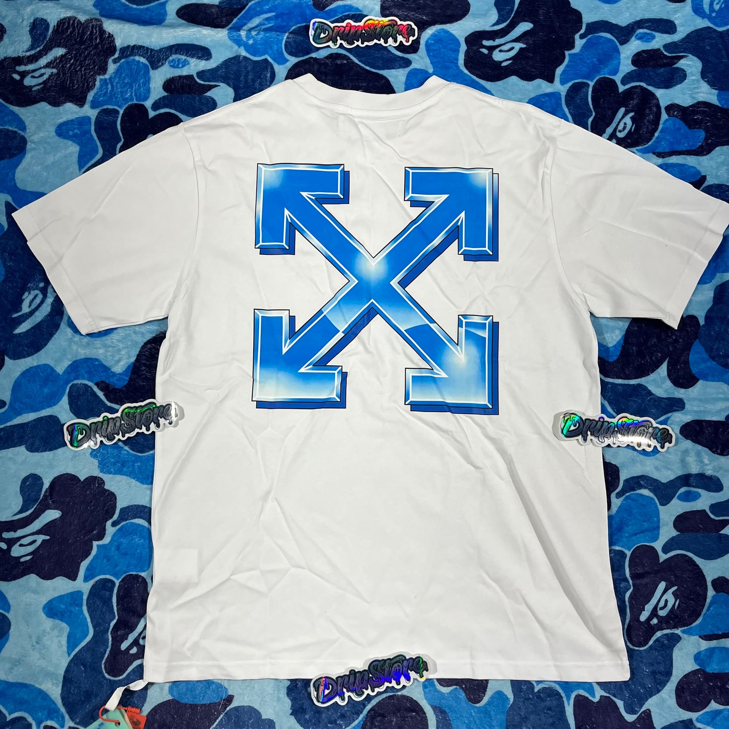 Remera Off White Metal Arrow Blanca