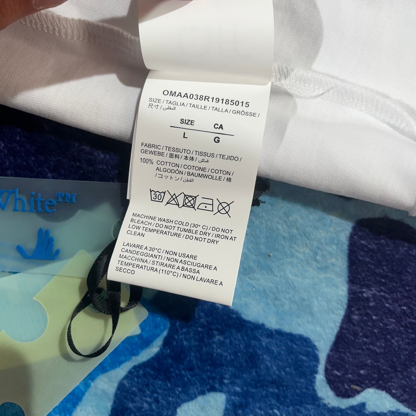 Remera Off White Paint Arrow Blanca L