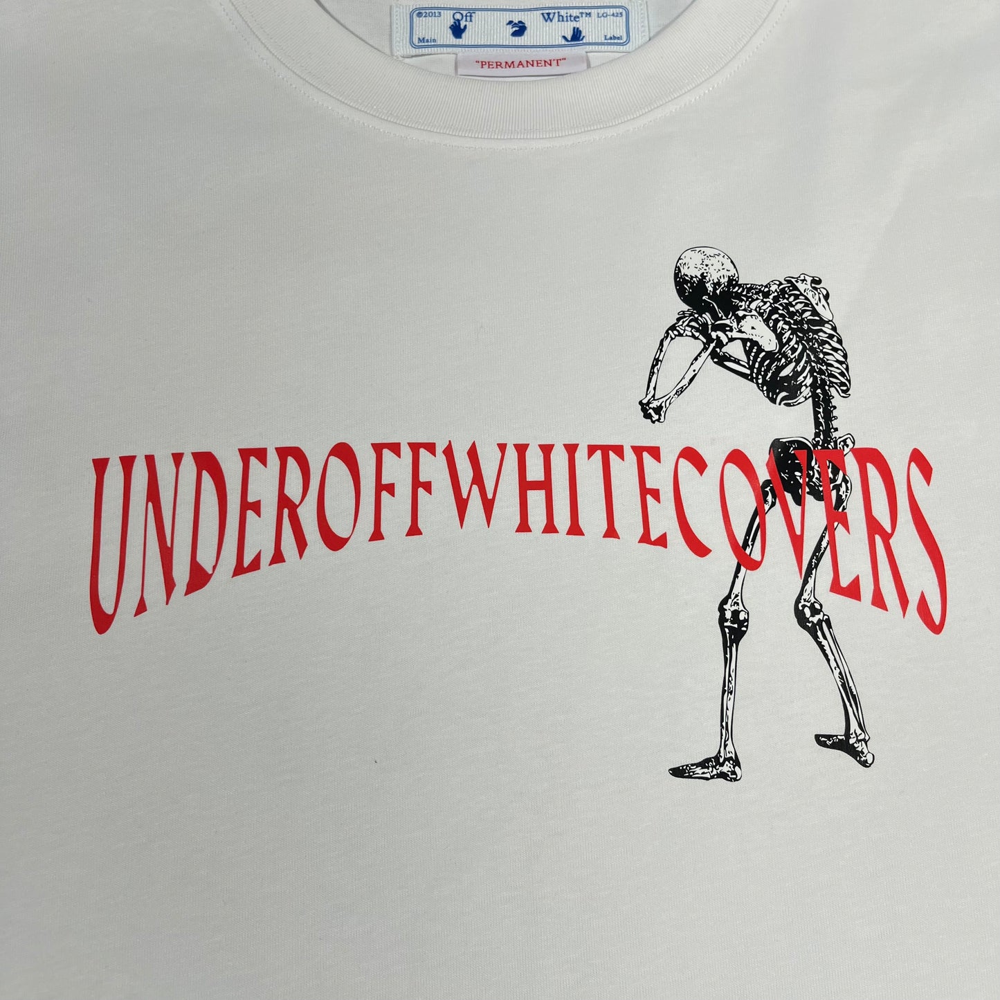 Remera Off White Undercover Skeleton Blanca