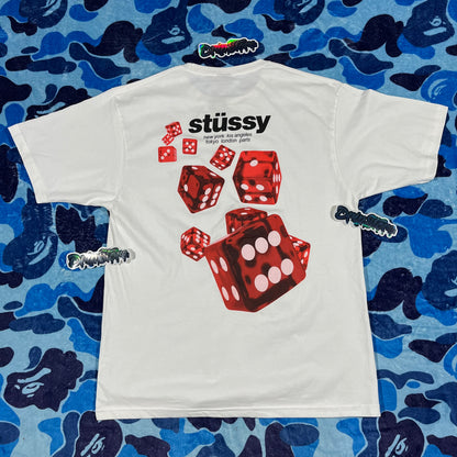 Remera Stussy Rollers Blanca XL