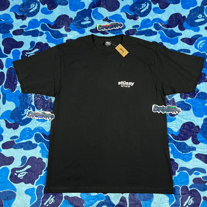 Remera Stussy Rollers Negra XL
