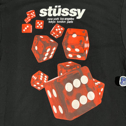 Remera Stussy Rollers Negra XL