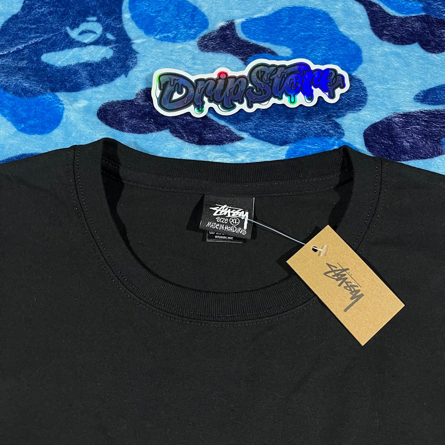 Remera Stussy Rollers Negra XL