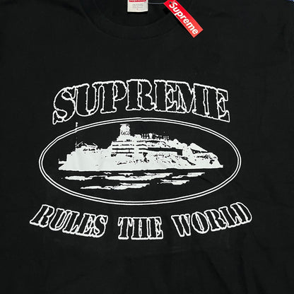 Remera Supreme Corteiz Rules The World Negra