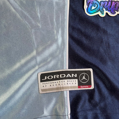 Remera Supreme Jordan Warm Up Celeste