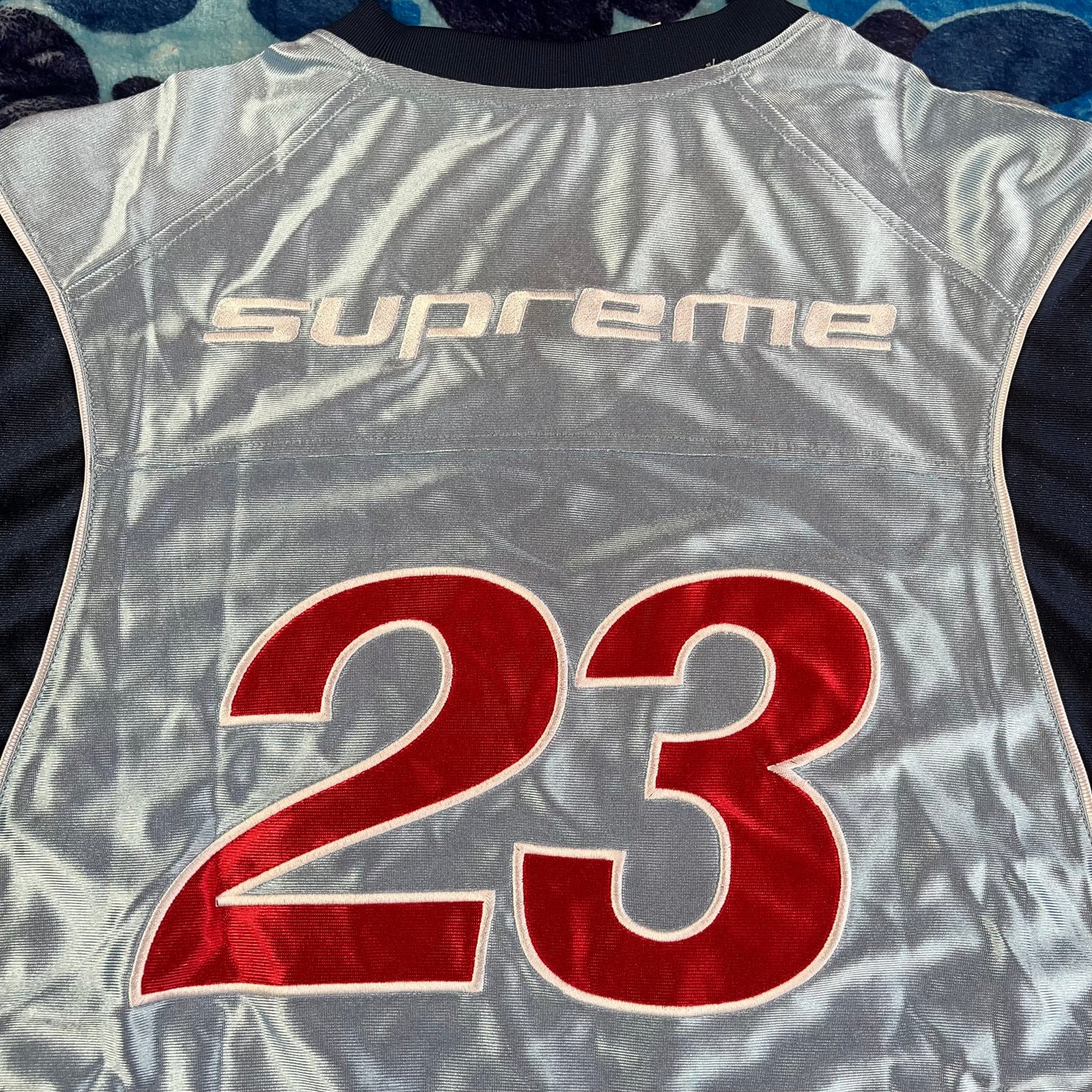 Remera Supreme Jordan Warm Up Celeste
