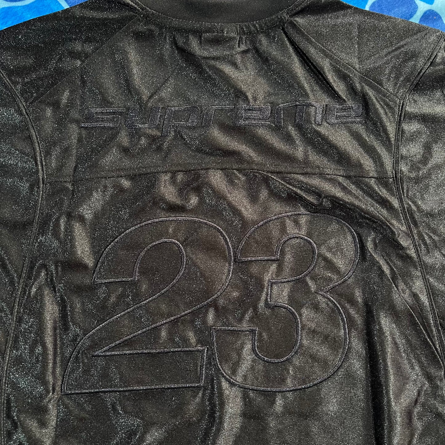 Remera Supreme Jordan Warm Up Negra