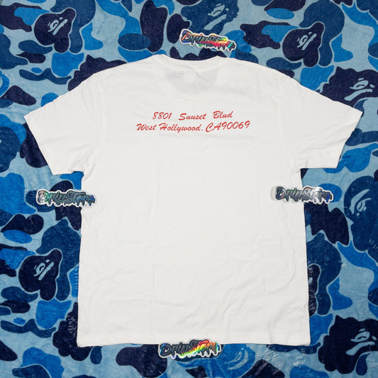 Remera Supreme West Hollywood Box Logo Blanca M