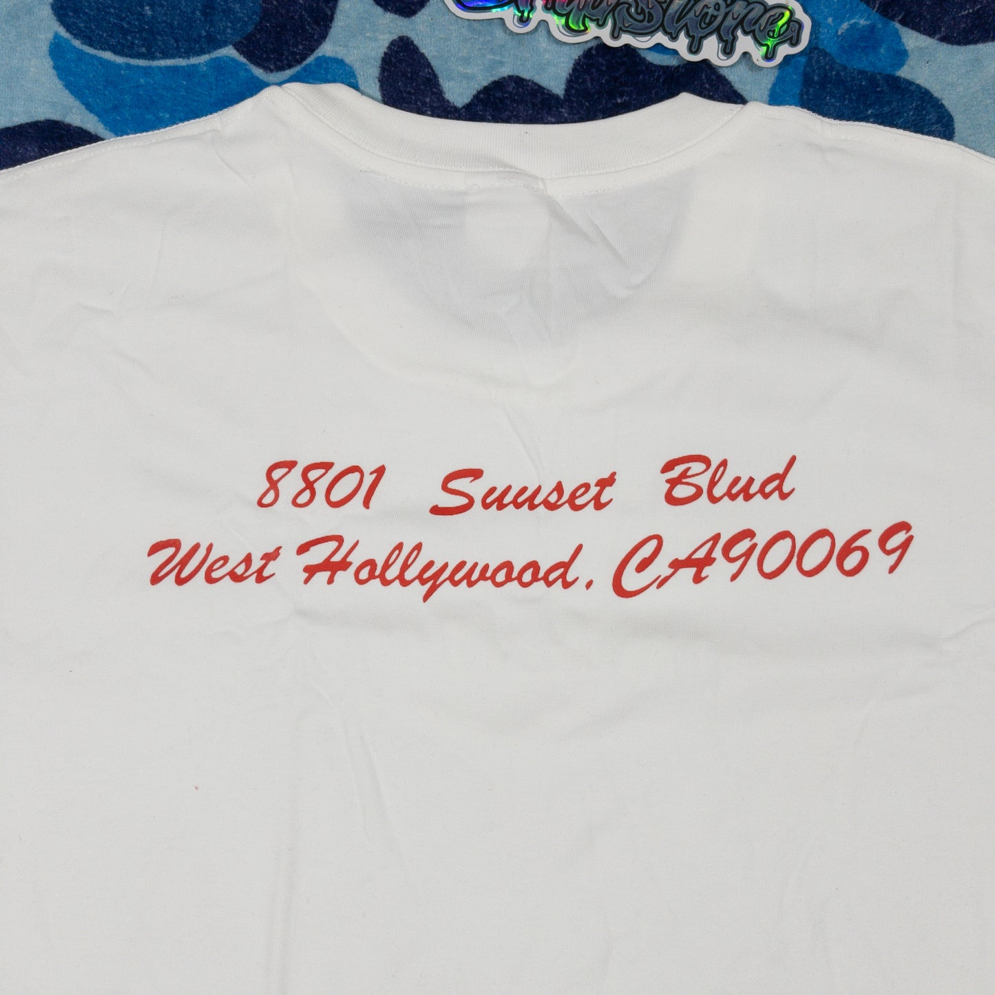Remera Supreme West Hollywood Box Logo Blanca M