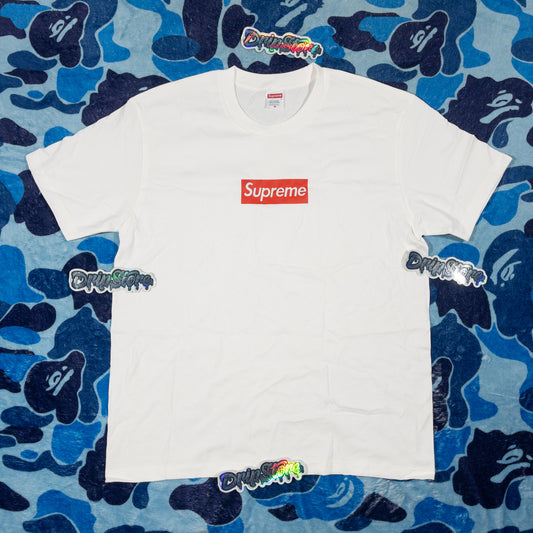 Remera Supreme West Hollywood Box Logo Blanca M