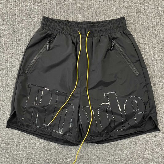 rhude-rh-logo-shorts-black-Drip Store Argentina
