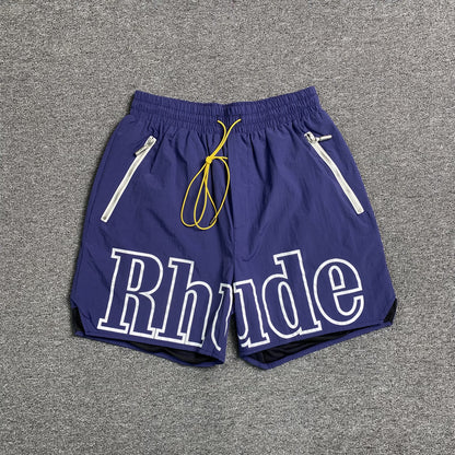 rhude-rh-logo-shorts-blue-navy-Drip Store Argentina
