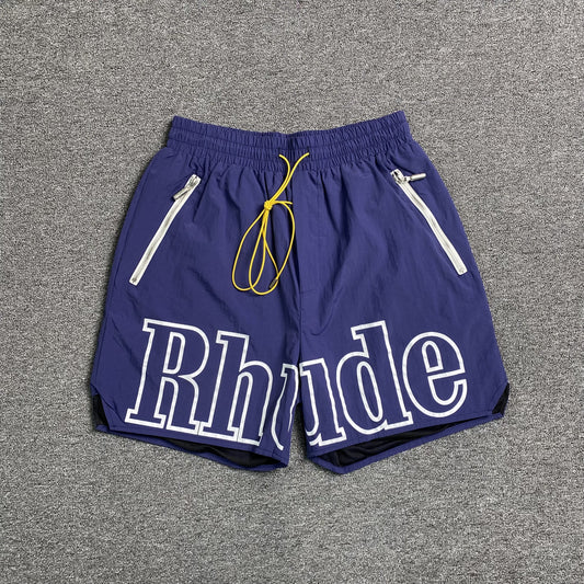rhude-rh-logo-shorts-blue-navy-Drip Store Argentina