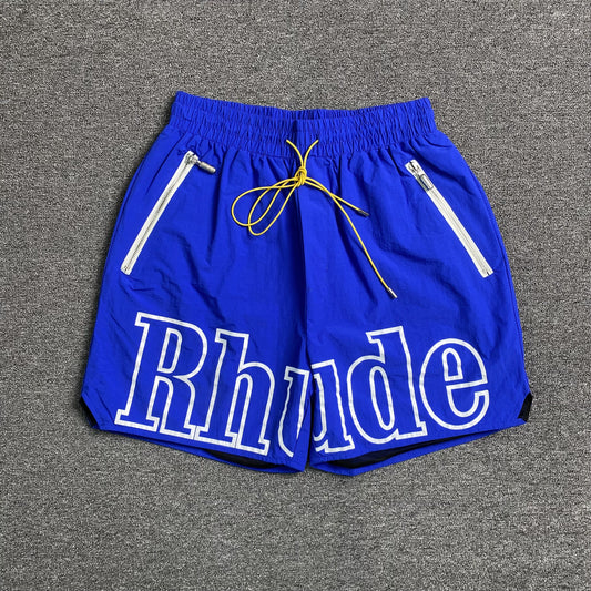 rhude-rh-logo-shorts-blue-Drip Store Argentina