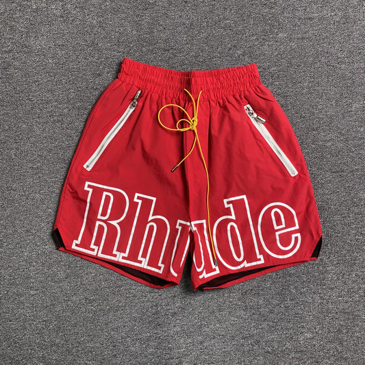rhude-rh-logo-shorts-red-Drip Store Argentina