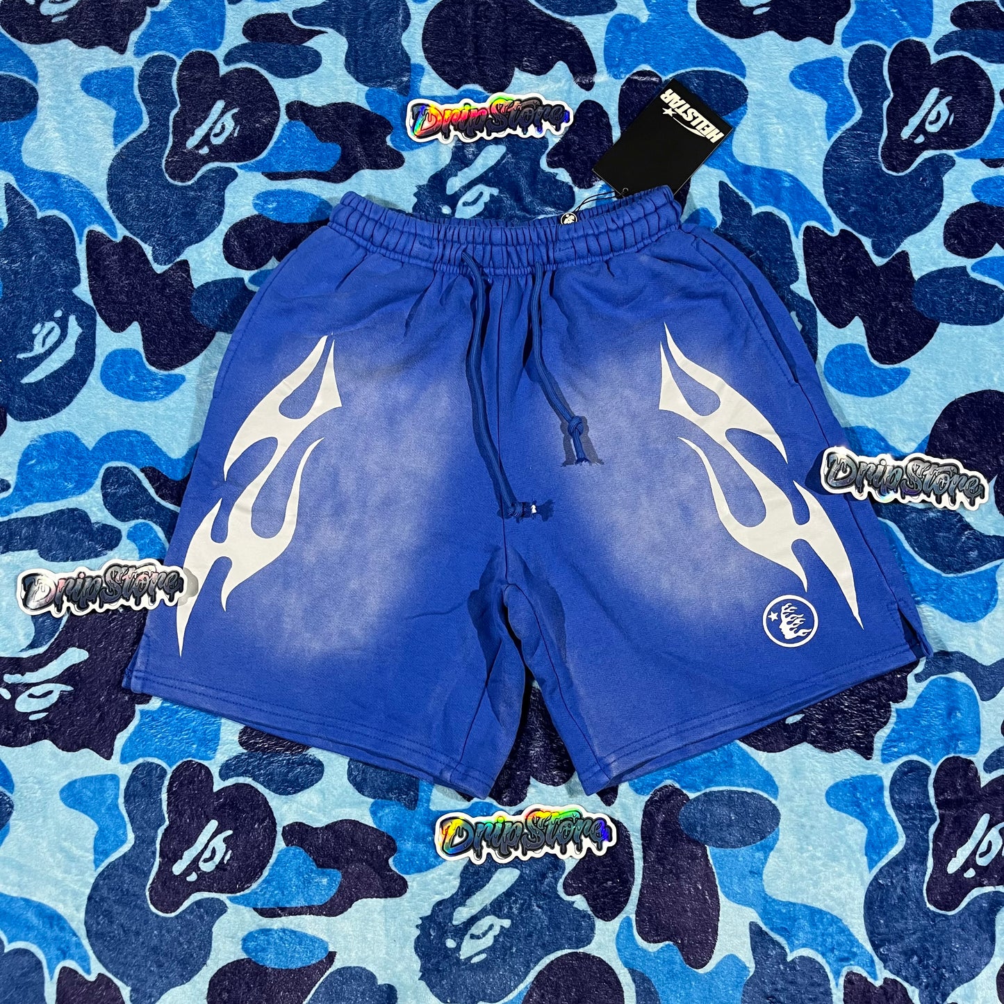 Short Hellstar Flame Azul M