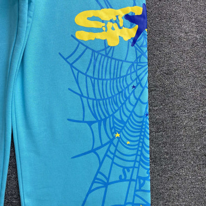 Pantalón Sp5der Heavy Web Celeste