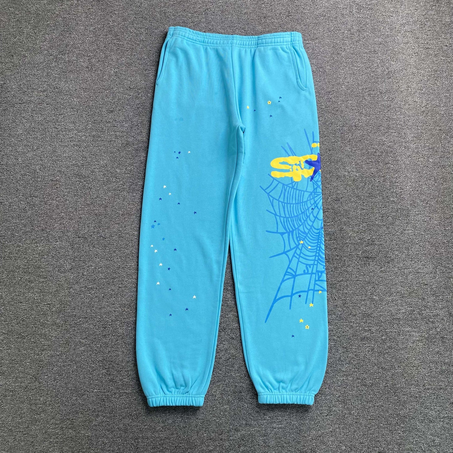 Pantalón Sp5der Heavy Web Celeste