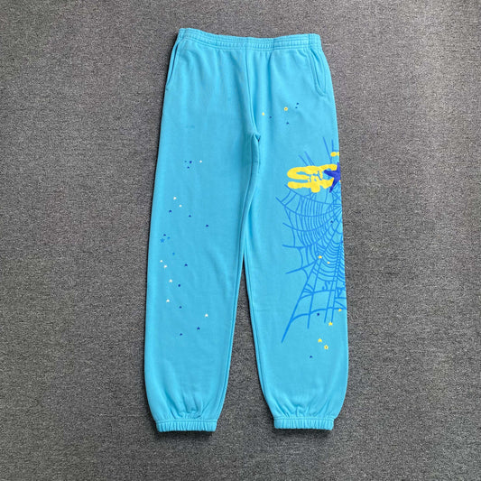 Pantalón Sp5der Heavy Web Celeste