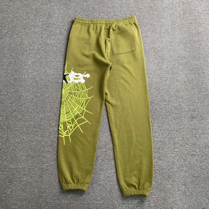 Pantalón Sp5der Heavy Web Verde