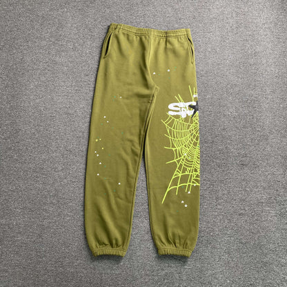 Pantalón Sp5der Heavy Web Verde