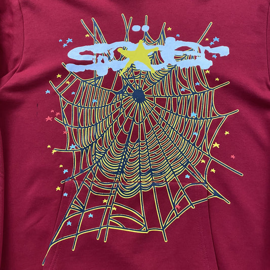 sp5der-logo-hoodie-maroon-2-Drip Store Argentina