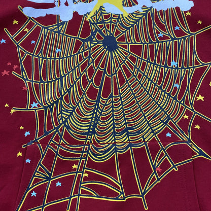 sp5der-logo-hoodie-maroon-3-Drip Store Argentina