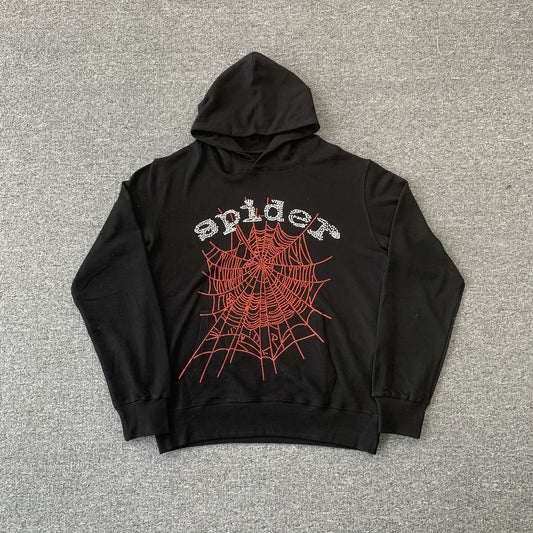 sp5der-og-rhinestone-logo-hoodie-black-Drip Store Argentina