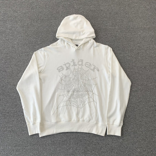 sp5der-og-rhinestone-logo-hoodie-white-Drip Store Argentina