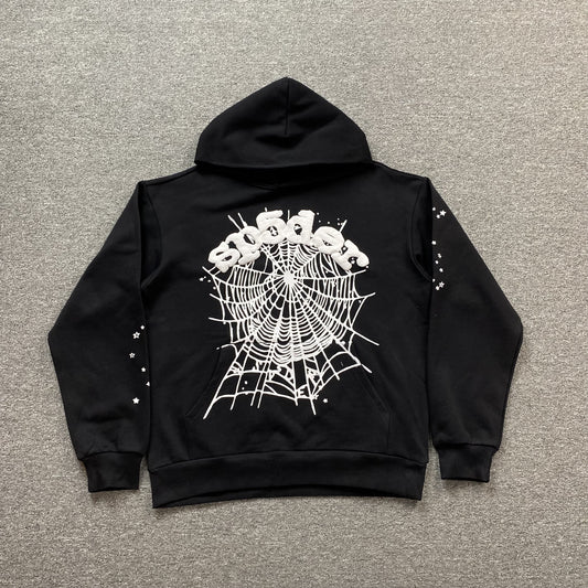 sp5der-og-web-hoodie-black-Drip Store Argentina