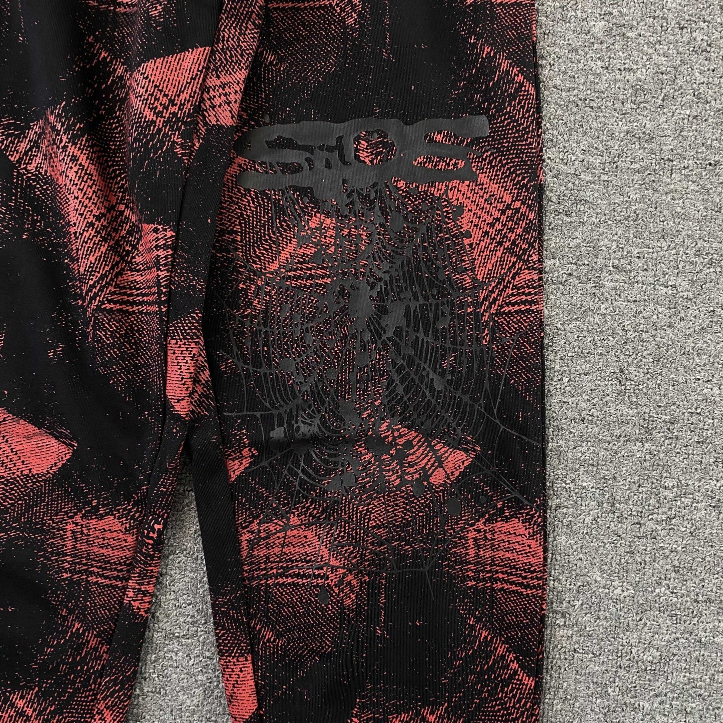 Pantalón Sp5der Plaid Splatt Rojo