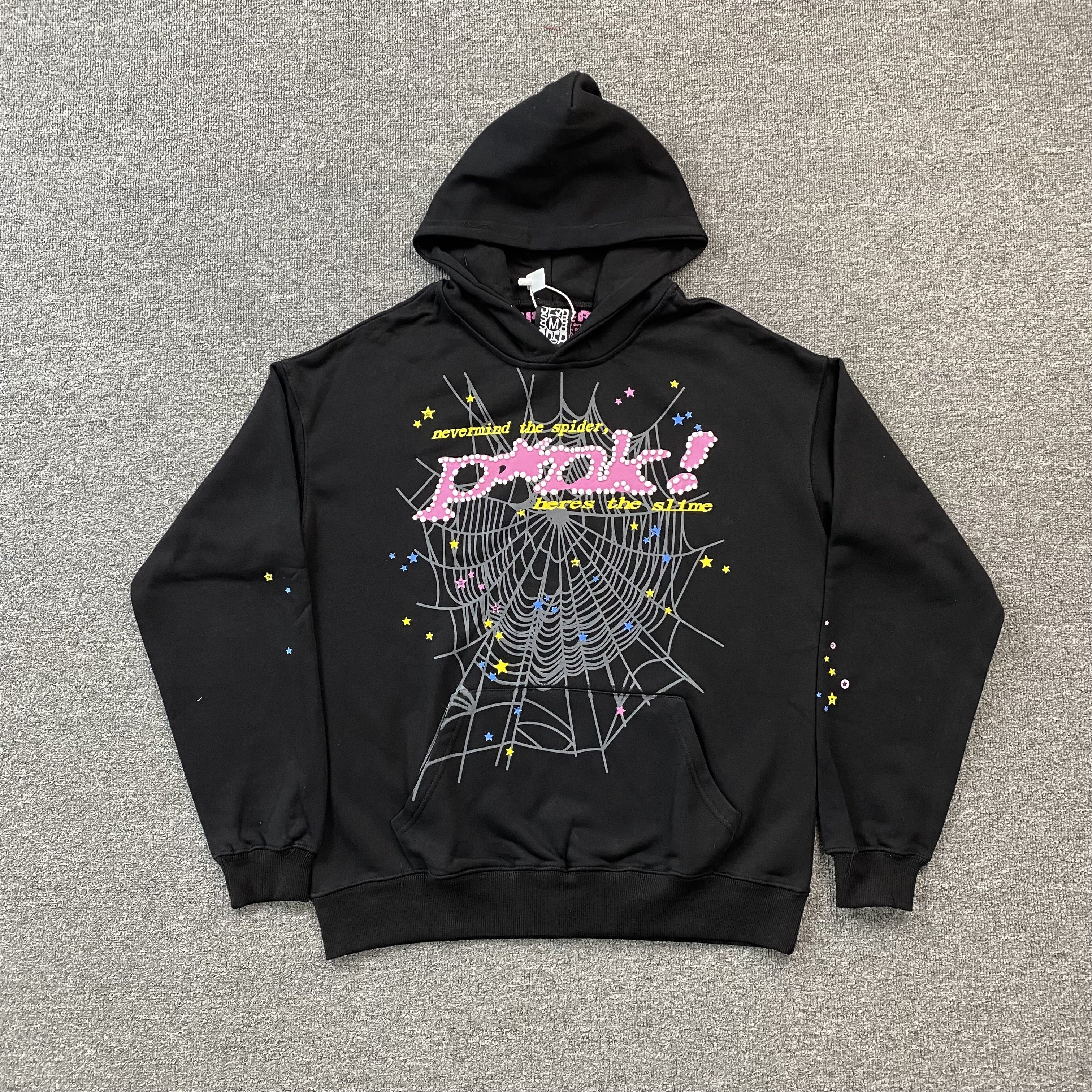 Buzo Sp5Der Spider P*Nk Negro - Drip Store Argentina