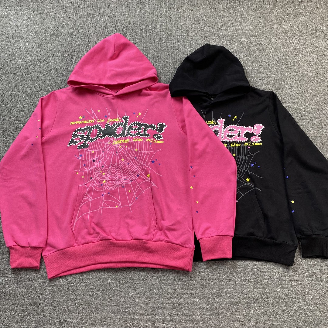 Buzo Sp5Der Spider P*Nk V2 Negro - Drip Store Argentina
