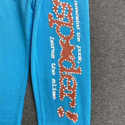 Pantalón Sp5der Punk V2 Celeste