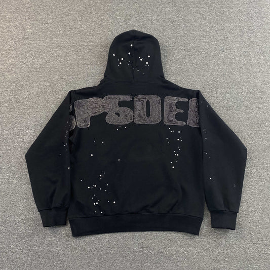 Buzo Sp5Der Rhinestone Silk Negro