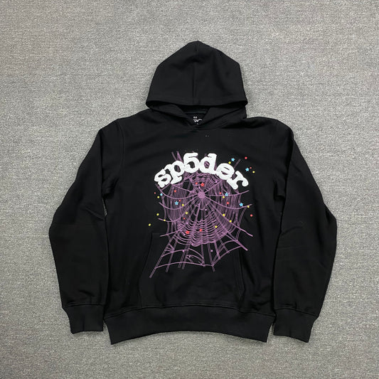 sp5der-wait-web-hoodie-black-Drip Store Argentina