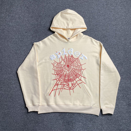 sp5der-web-hoodie-beige-Drip Store Argentina