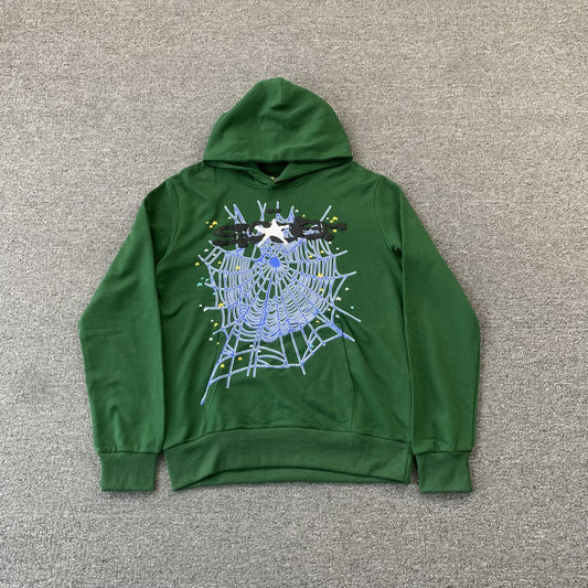 sp5der-web-hoodie-hunter-green-Drip Store Argentina