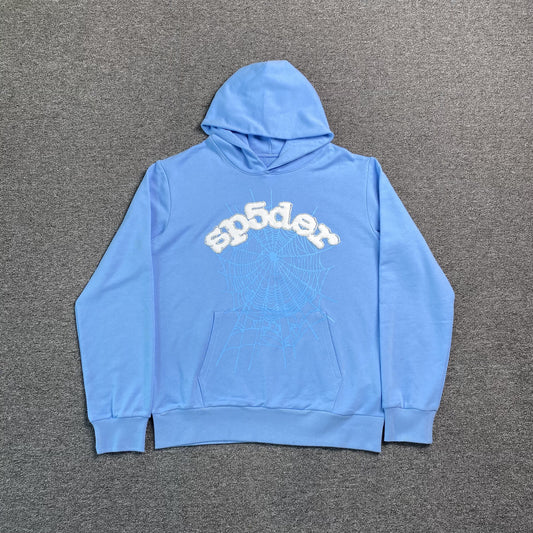 sp5der-web-hoodie-sky-blue-Drip Store Argentina